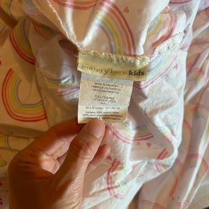 Full/Double Pottery Barn rainbow sheet set